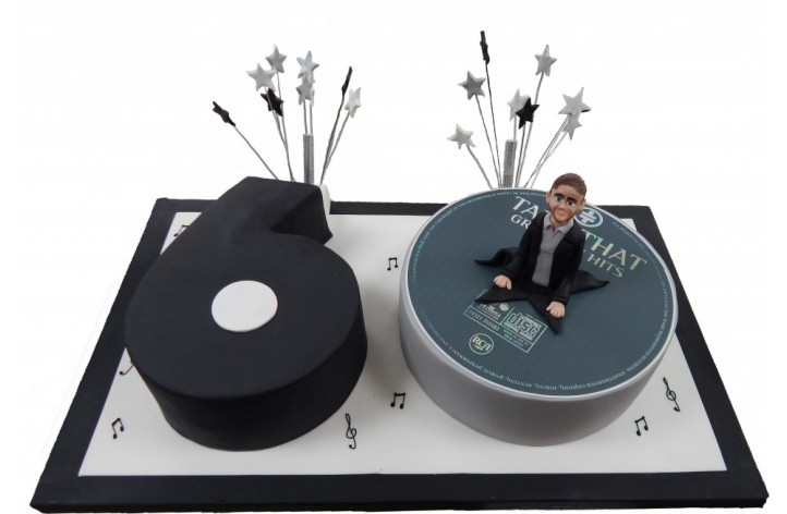 Number CD Cake with Figure
